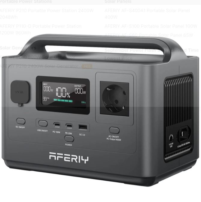 AFERIY P040 Power Station 400W / 256Wh