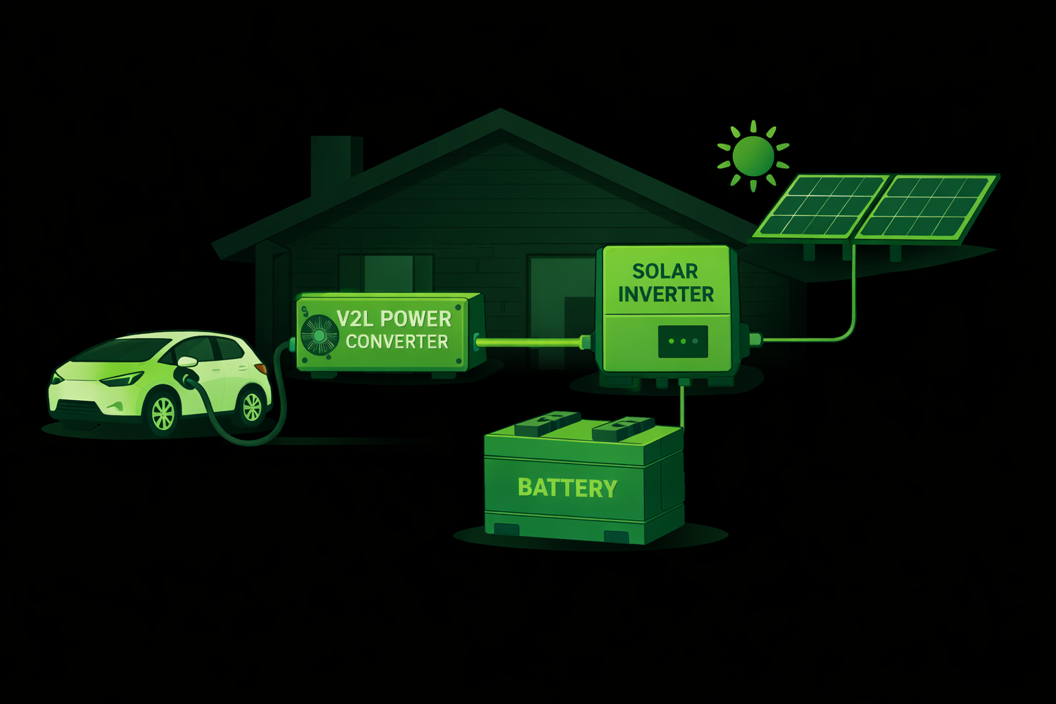 Read more about the article Bil til hus med V2L: Brug din elbil som strøm til hjemmet (og spar i de dyre timer)
