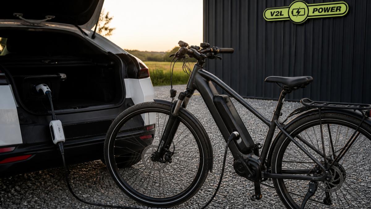 Læs mere om artiklen Opladning af elcykel via elbil V2L