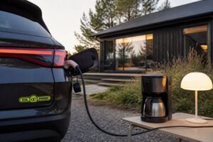 Prečítajte si viac o článku Sådan forsyner din elbil sommerhus med strøm